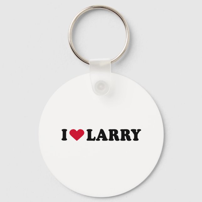 I LOVE LARRY KEY RING (Front)