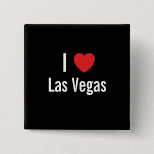 I love Las Vegas 15 Cm Square Badge