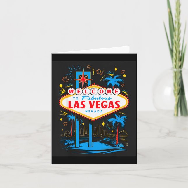 I Love Las Vegas Nevada City Vegas Souvenir Las Ve Card (Front)