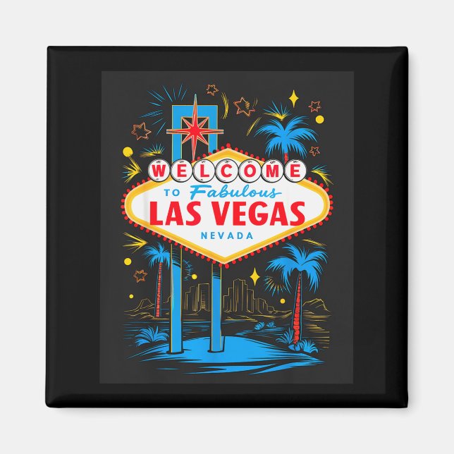 I Love Las Vegas Nevada City Vegas Souvenir Las Ve Magnet (Front)