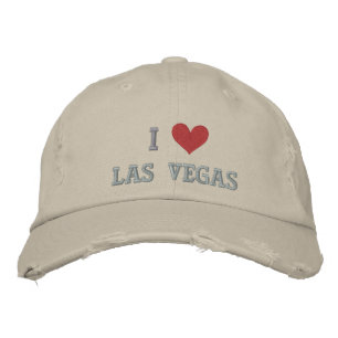 I LOVE LAS VEGAS -- NEVADA -- EMBROIDERED! EMBROIDERED HAT