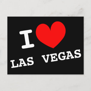 I love Las Vegas postcard   Customisable address