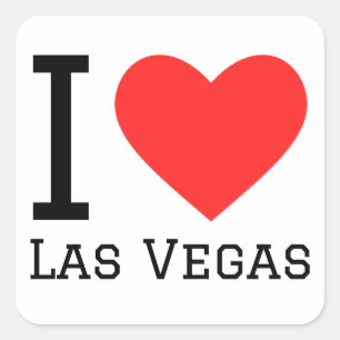 I love Las Vegas Square Sticker
