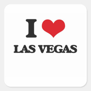I love Las Vegas Square Sticker