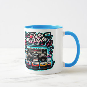 I Love Latin Freestyle Music  Mug