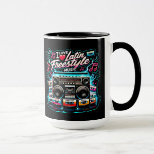 I Love Latin Freestyle Music  Mug
