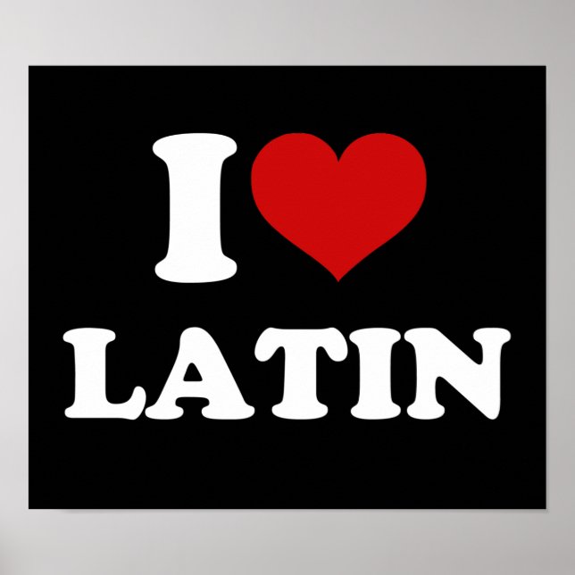 I Love Latin Poster (Front)