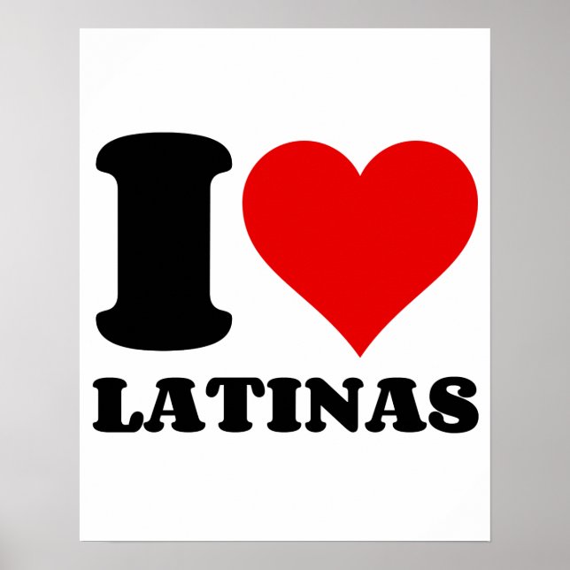 I LOVE LATINAS POSTER (Front)