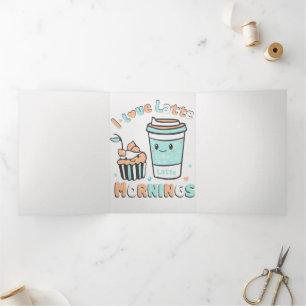 I Love Latte Mornings  Tri-Fold Announcement