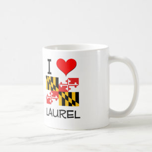 I Love Laurel Maryland Coffee Mug