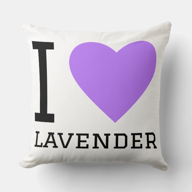 I love lavender cushion (Front)