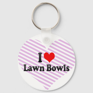 I love Lawn Bowls Key Ring