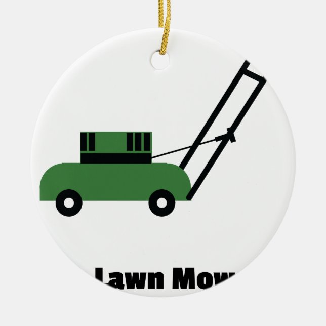 I love Lawn Mowers Ceramic Tree Decoration (Front)