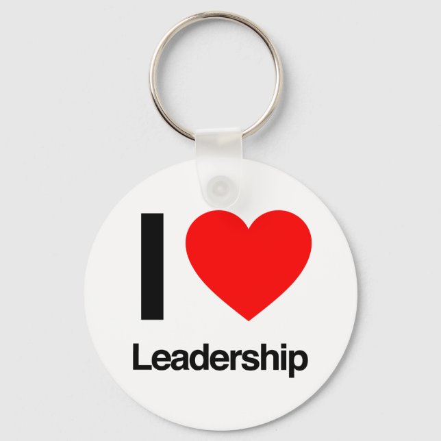 i love leadership key ring (Front)