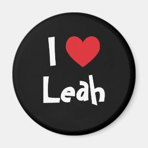 I Love Leah Magnet