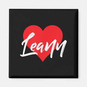 I Love Leann First Name Magnet