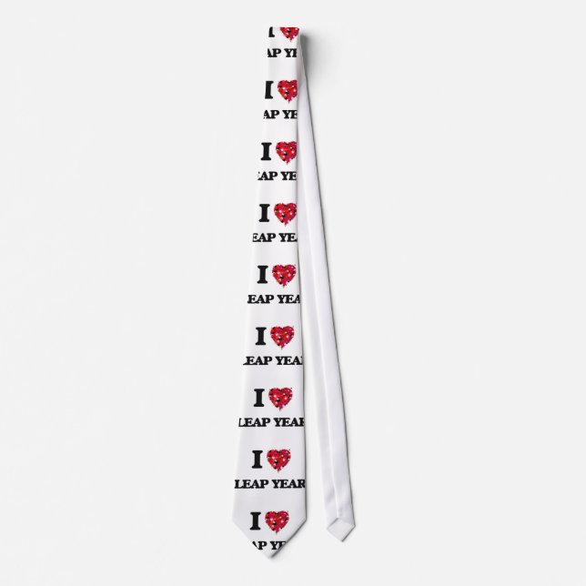 I Love Leap Year Tie (Front)