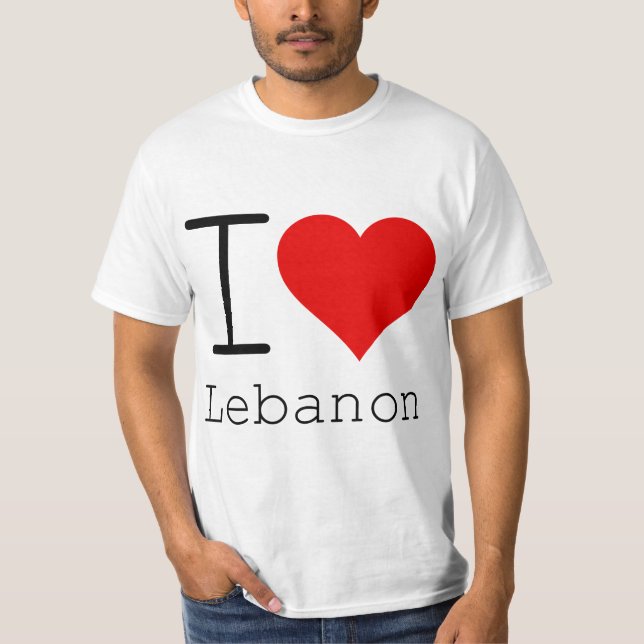 I Love Lebanon T-Shirt (Front)