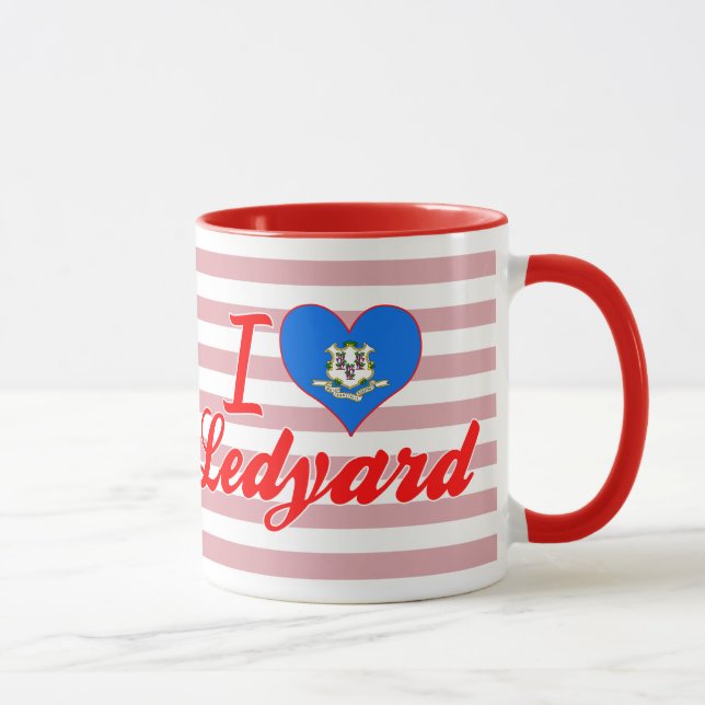 I Love Ledyard, Connecticut Mug (Right)