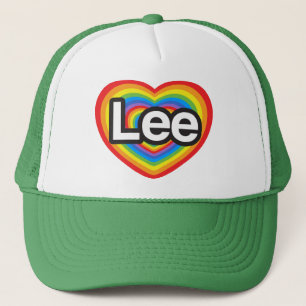 I love Lee. I love you Lee. Heart Trucker Hat