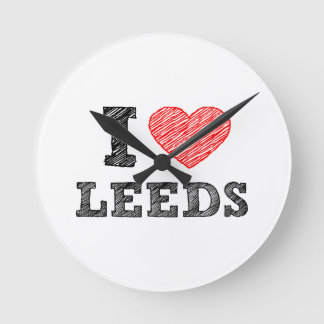 I-love leeds round clock
