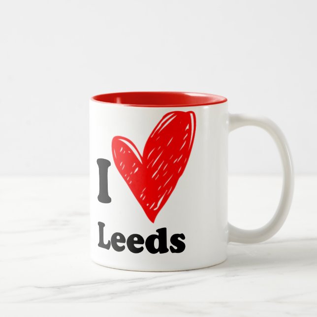 I love Leeds Two-Tone Coffee Mug (Right)
