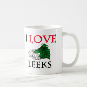 I Love Leeks Coffee Mug