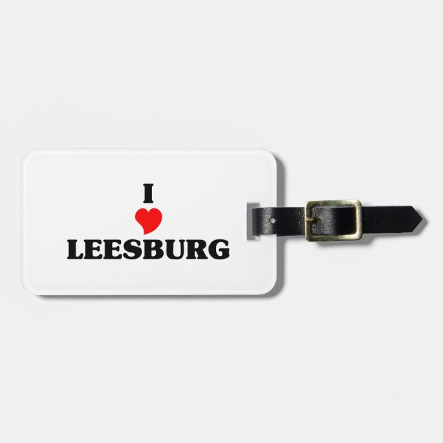 I love Leesburg Luggage Tag (Front Horizontal)