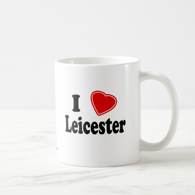 I Love Leicester Coffee Mug (Right)
