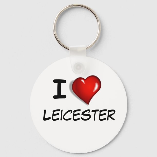 I Love Leicester Key Ring (Front)