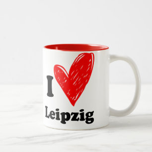 I love Leipzig Two-Tone Coffee Mug
