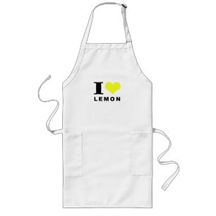 I love lemon long apron