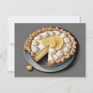 I love lemon meringue pie postcard