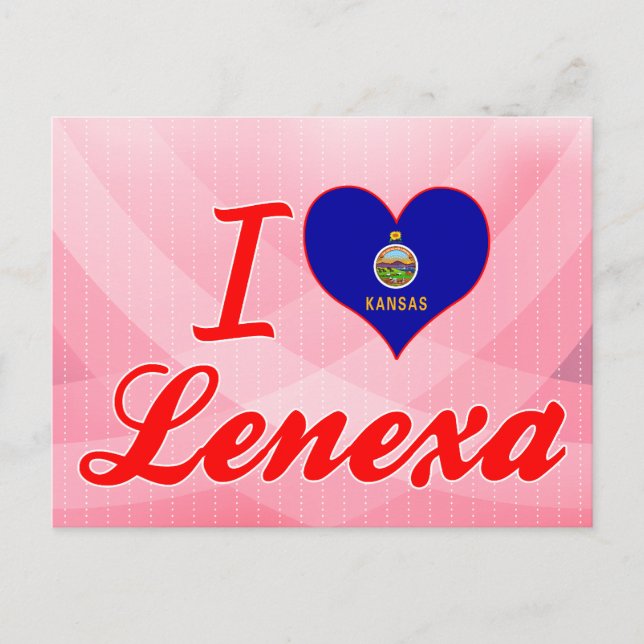 I Love Lenexa, Kansas Postcard (Front)