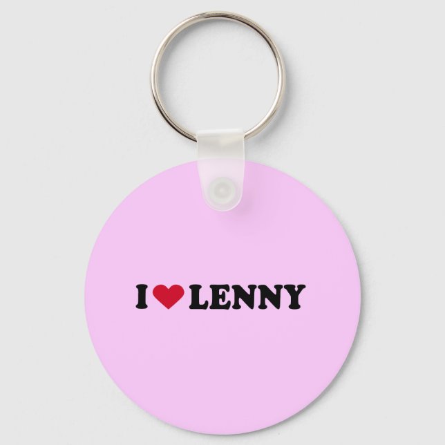 I LOVE LENNY KEY RING (Front)