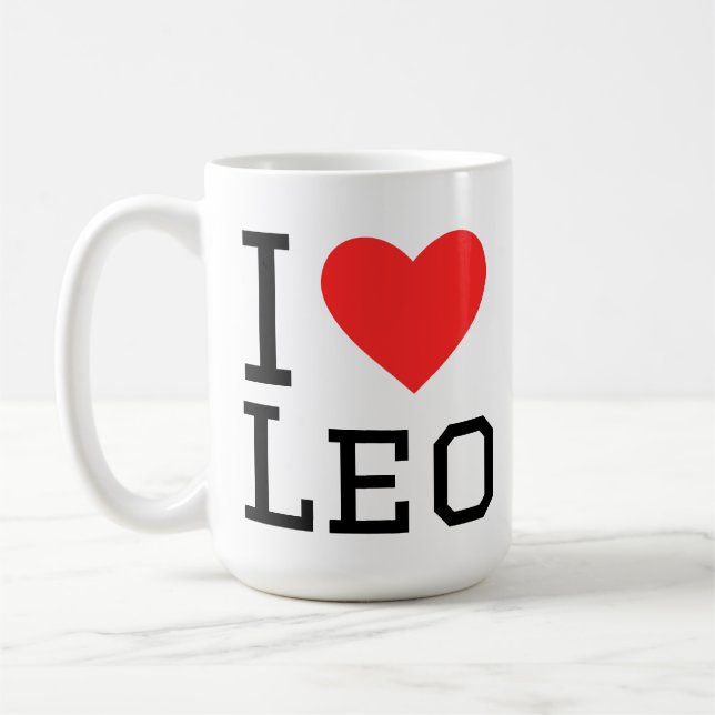 I love Leo  Coffee Mug (Left)