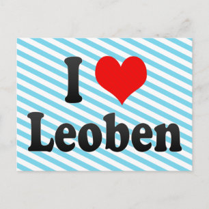 I Love Leoben, Austria Postcard