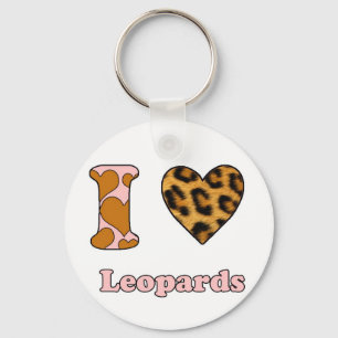 I love Leopards Key Ring