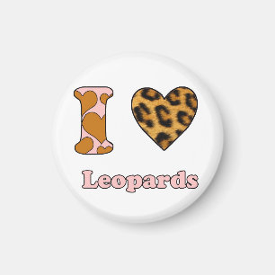 I love Leopards Magnet