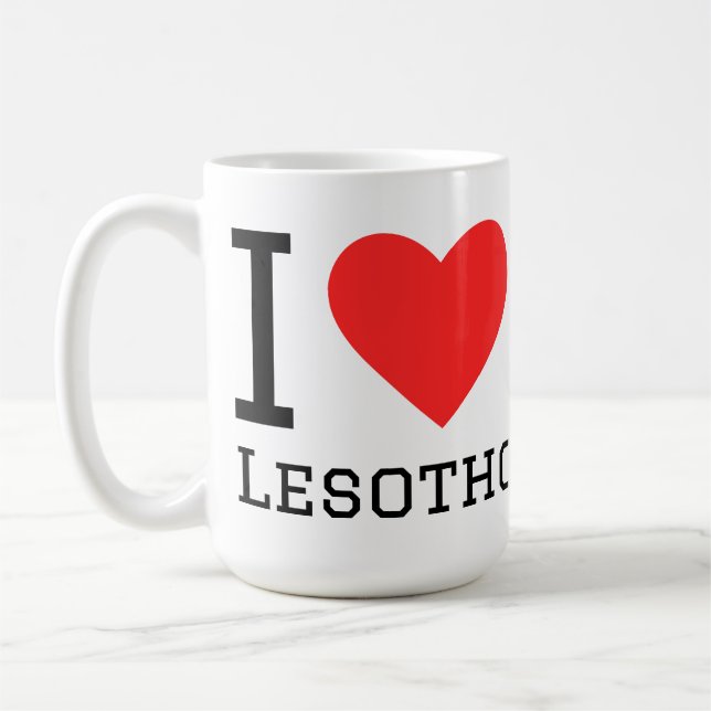 I love Lesotho  Coffee Mug (Left)