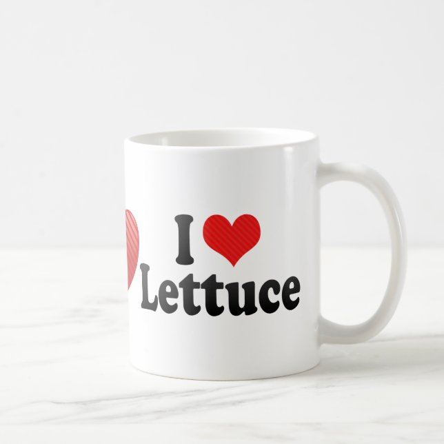 I Love Lettuce Coffee Mug (Right)