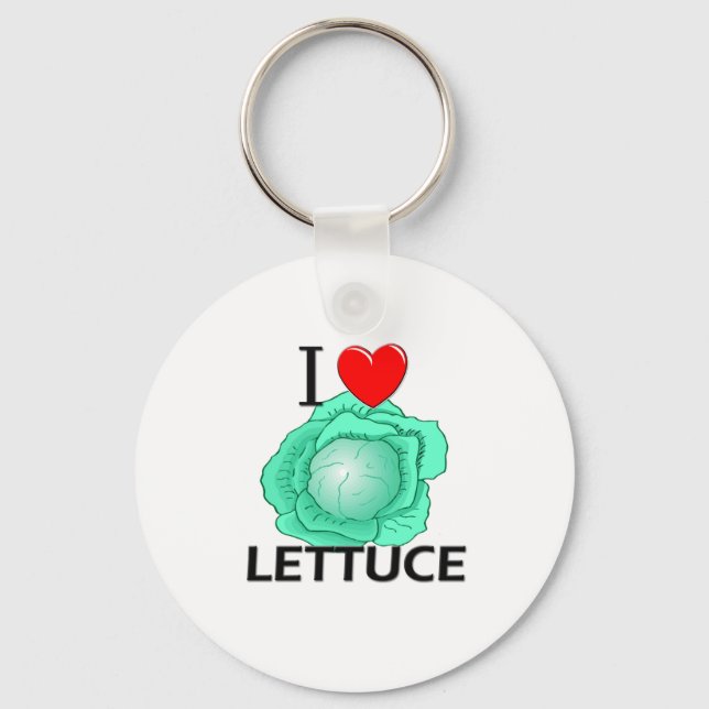 I Love Lettuce Key Ring (Front)