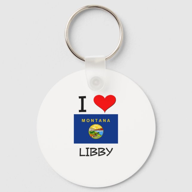 I Love Libby Montana Key Ring (Front)