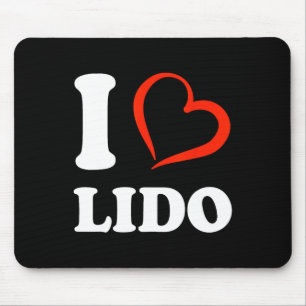 I Love Lido Beach Sarasota Sunsets Heart Lido Key Mouse Pad