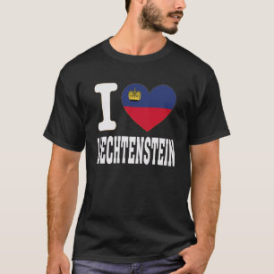 I Love Liechtenstein Heart Souvenir Lovers Pride T T-Shirt