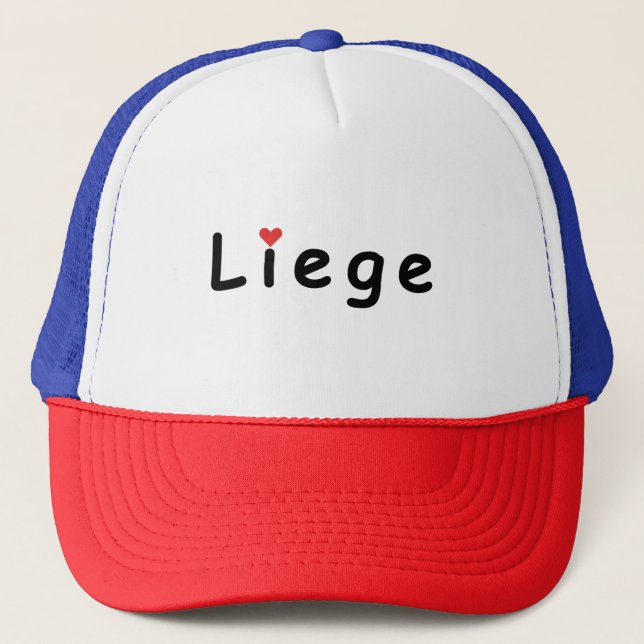 I love Liege Trucker Hat (Front)