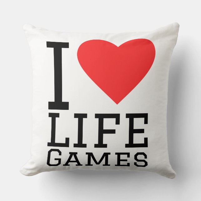 I love life games cushion (Front)