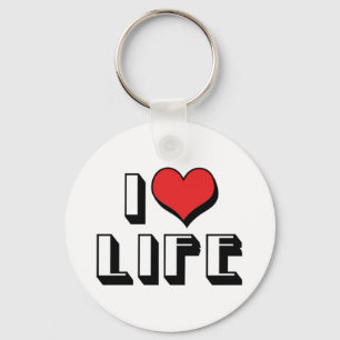I Love Life Keychain