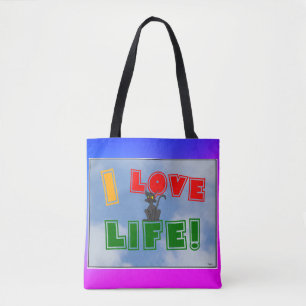 "I Love Life!" tote bag