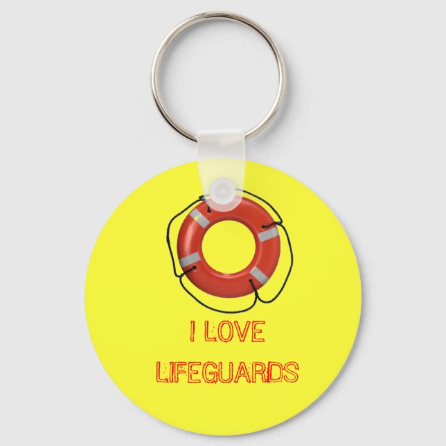 I LOVE LIFEGUARDS KEY RING (Front)